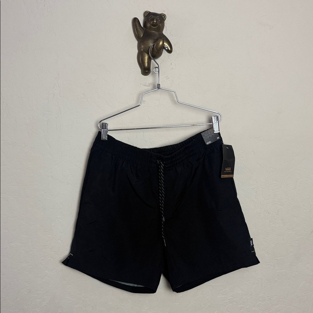 Van’s Men's Black Athletic Board Shorts black size M